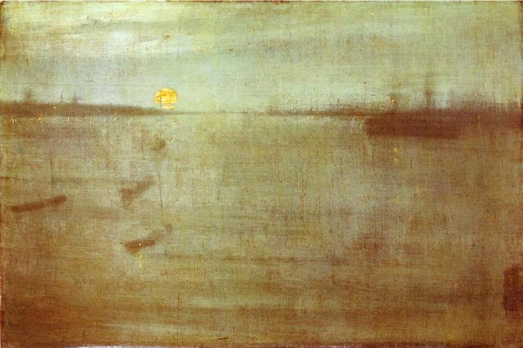 Whistler Nocturne Blue and Gold Southampton Water, 1872 - James McNeill Whistler