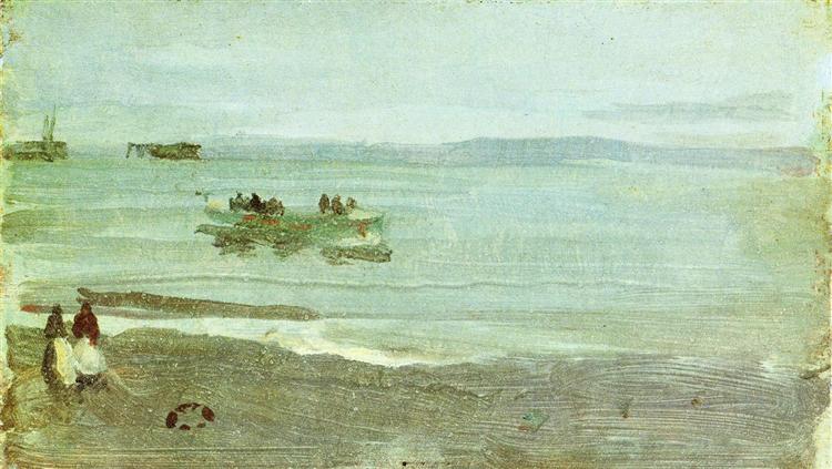 Grey and Silver Mist - Lifeboat, 1884 - James McNeill Whistler