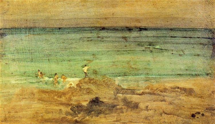 Violet and Blue: The Little Bathers, 1888 - James McNeill Whistler